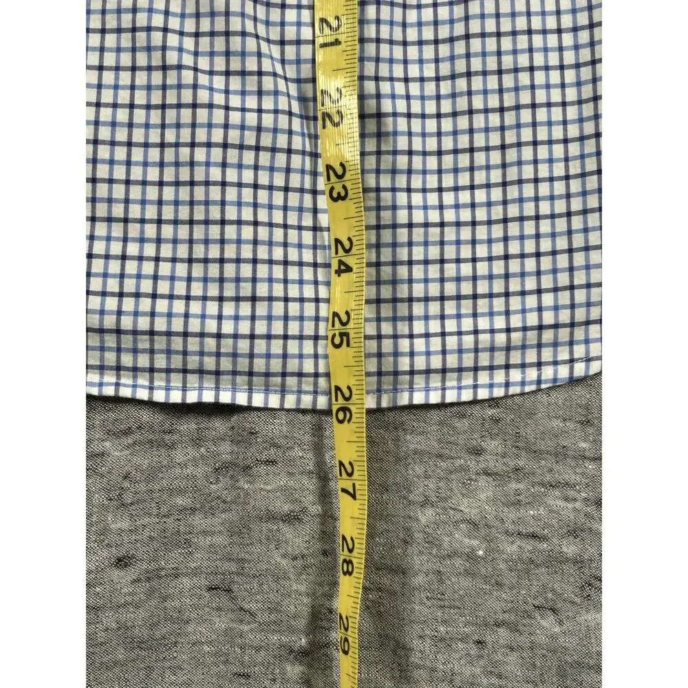 Ralph Lauren Natural Stretch Shirt Boys Large 14-16 Plaid Long Sleeve Cotton